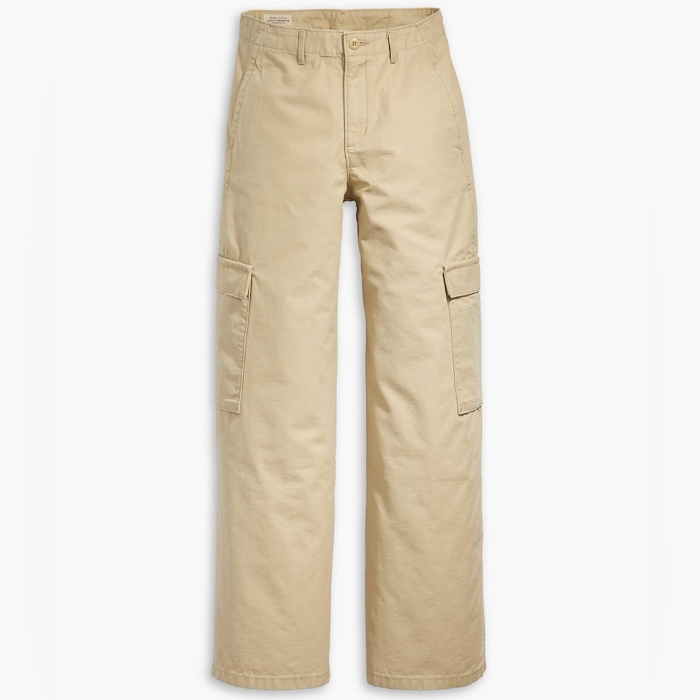 Levi's Women's 94 Baggy Cream Cargo Pants Size 29